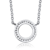 Circle Silver Necklace SPE-3307